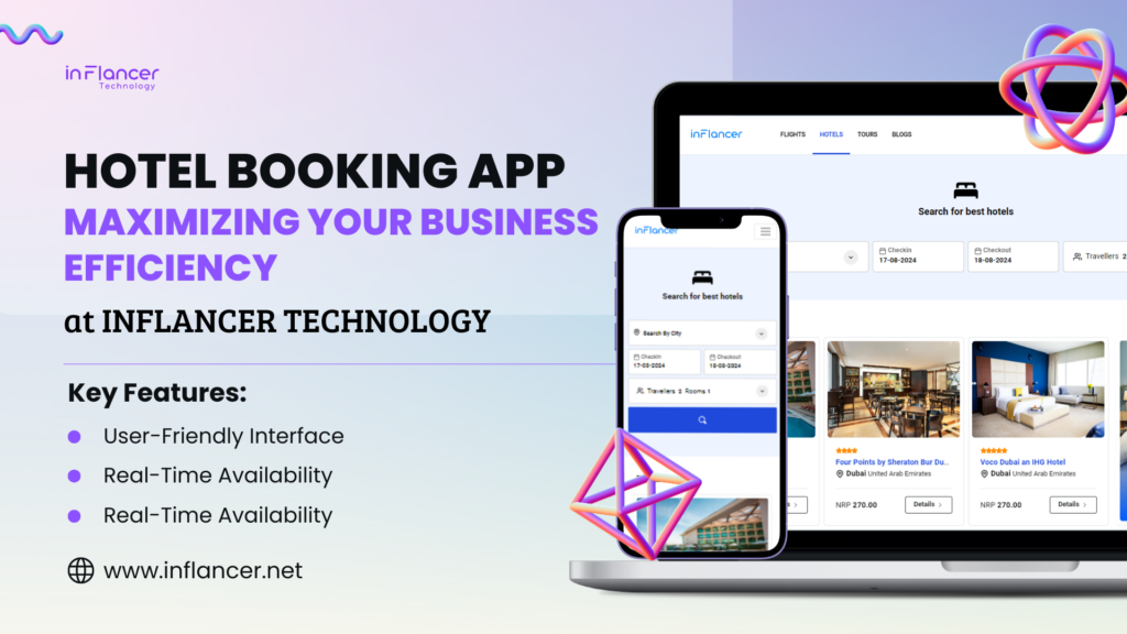 Hotel Booking App at Inflancer Technology